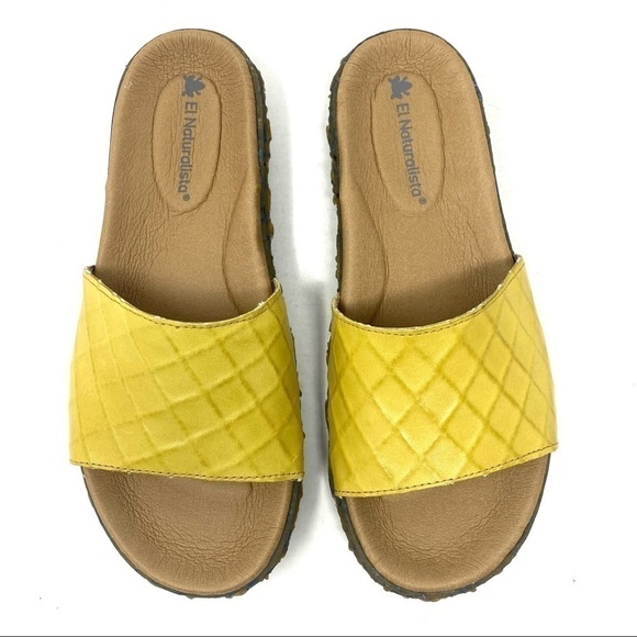 El Naturalista 5502 Redes slide sandals mustard - Picture 6 of 7